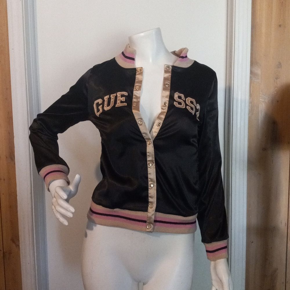 Guess 1996 Vintage Varsity Girls Jacket Size L/14